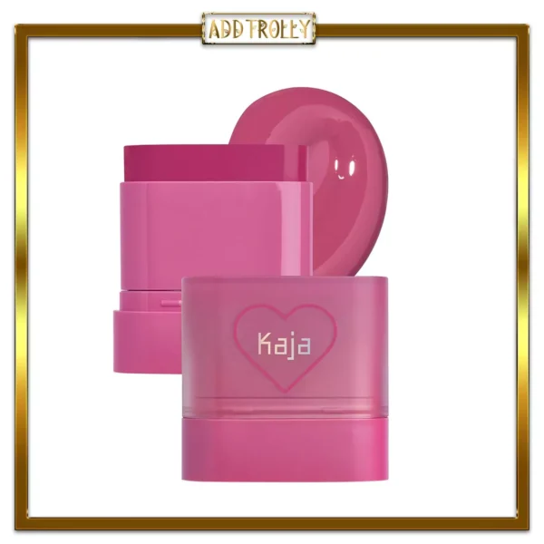 رژگونه و بالم لب استیکی براق کاجا