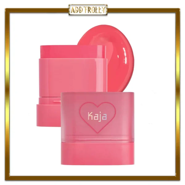 رژگونه و بالم لب استیکی براق کاجا
